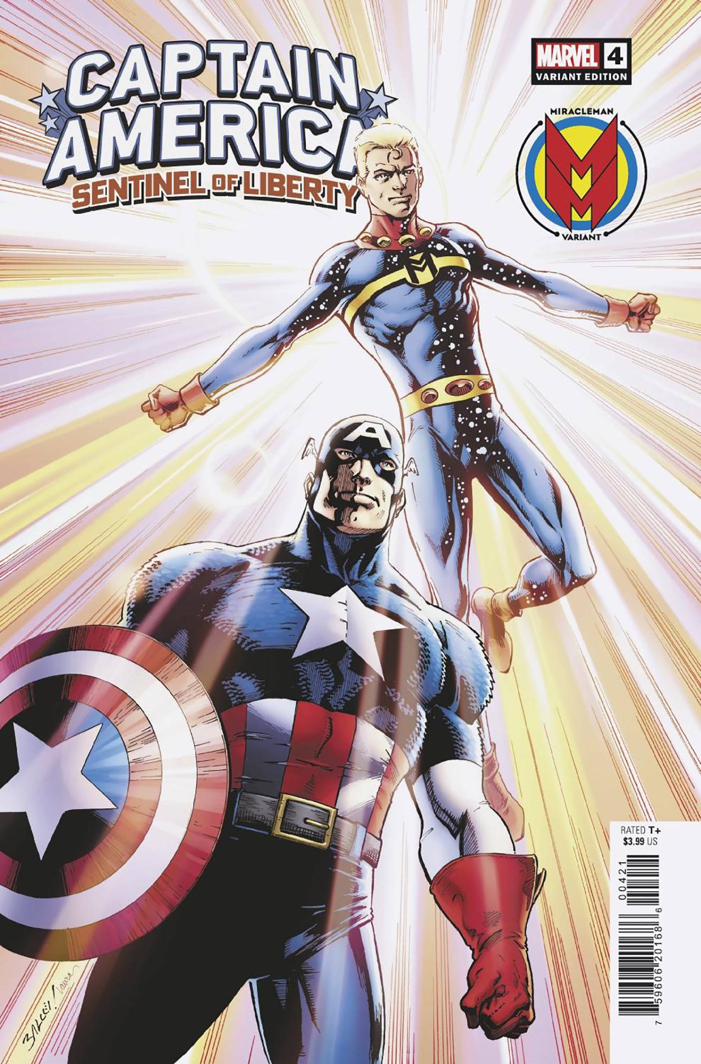 Captain America Sentinel Of Liberty #4 B Mark Bagley Miracleman Variant (09/07/2022) Marvel