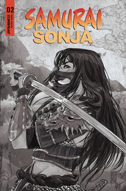 Samurai Sonja #2 O 1:7 Zulema Lavina B&W FOC Bonus Variant (07/20/2022) Dynamite