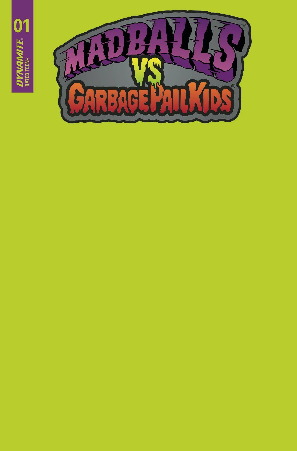 Madballs Vs Garbage Pail Kids #1 P Puke Green Blank FOC Bonus Variant (07/20/2022) Dynamite