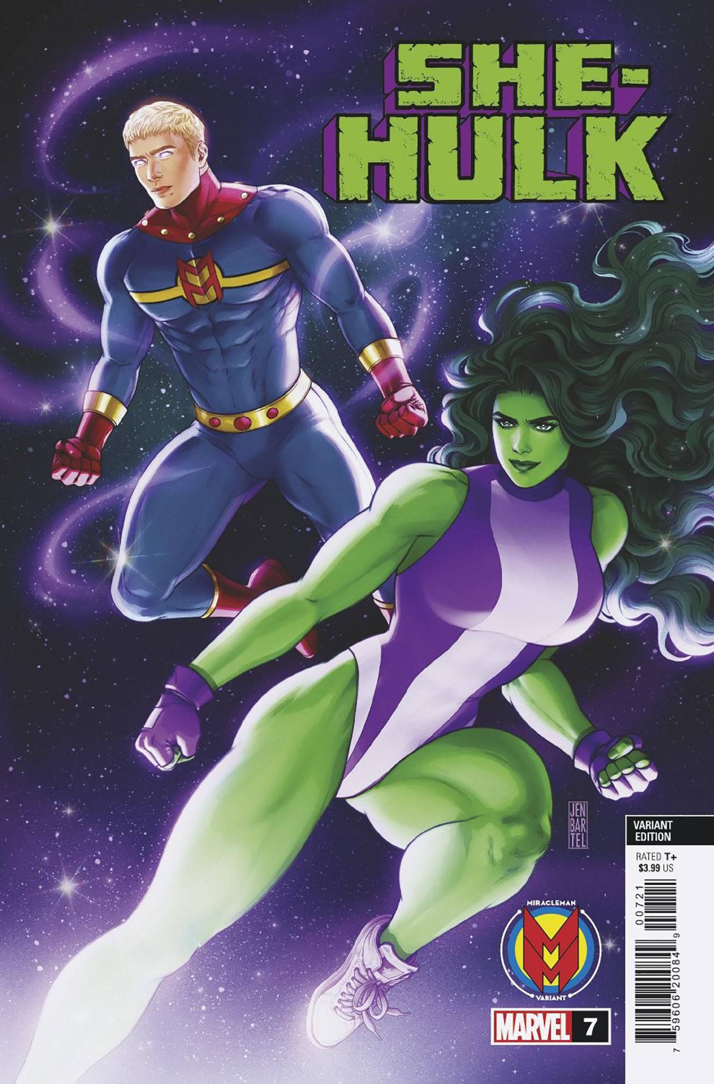 She-Hulk #7 B Jen Bartel Miracleman Variant (11/02/2022) Marvel