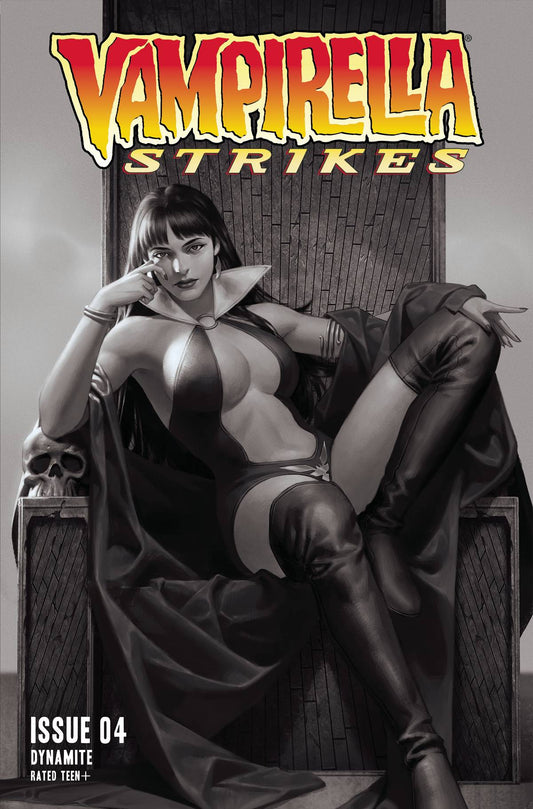 Vampirella Strikes #4 Q 1:10 Foc Jung-Geon Yoon B&W Variant (08/24/2022) Dynamite