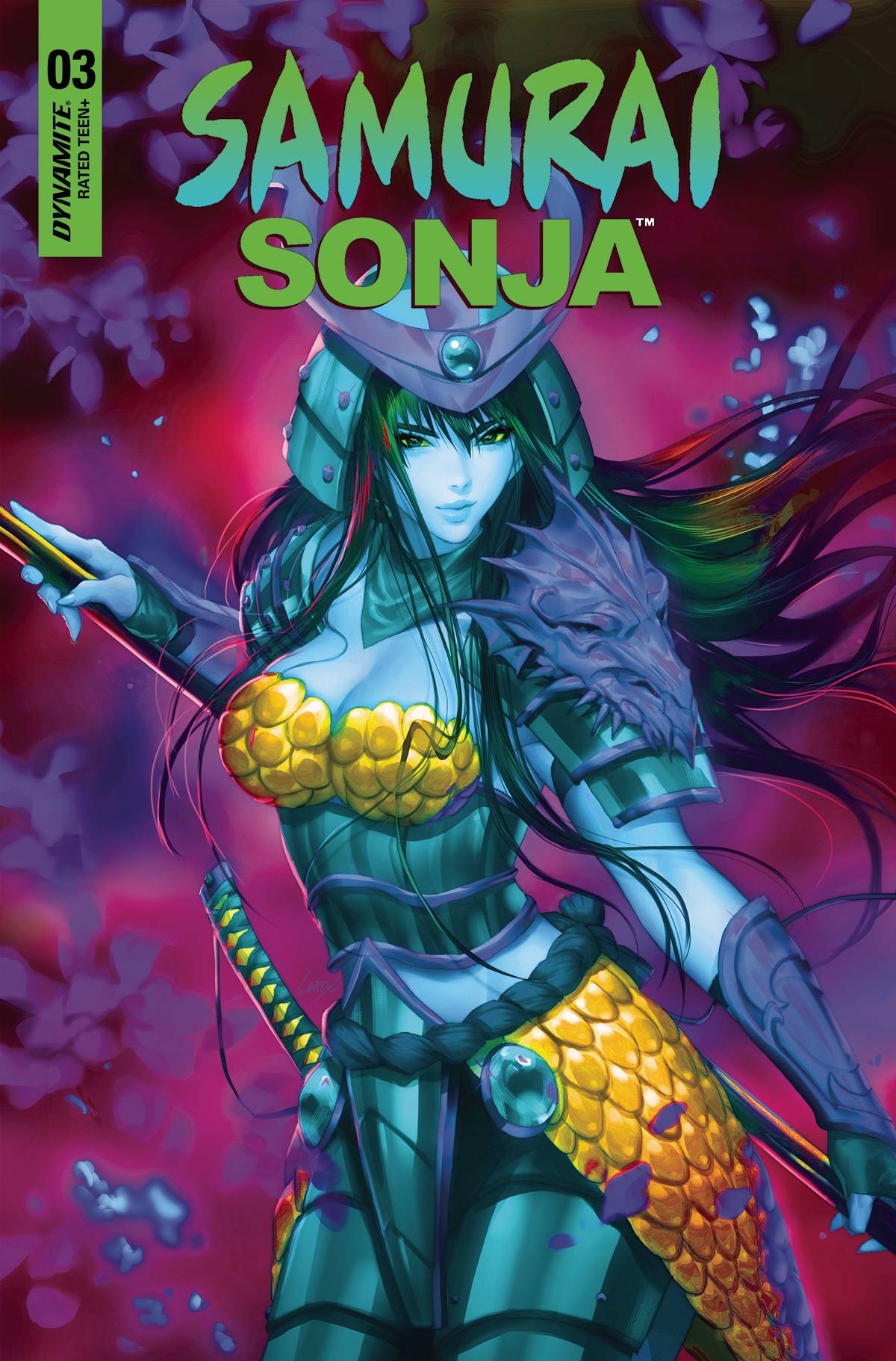 Samurai Sonja #3 L Foc Leirix Li Ultraviolet Variant (08/24/2022) Dynamite