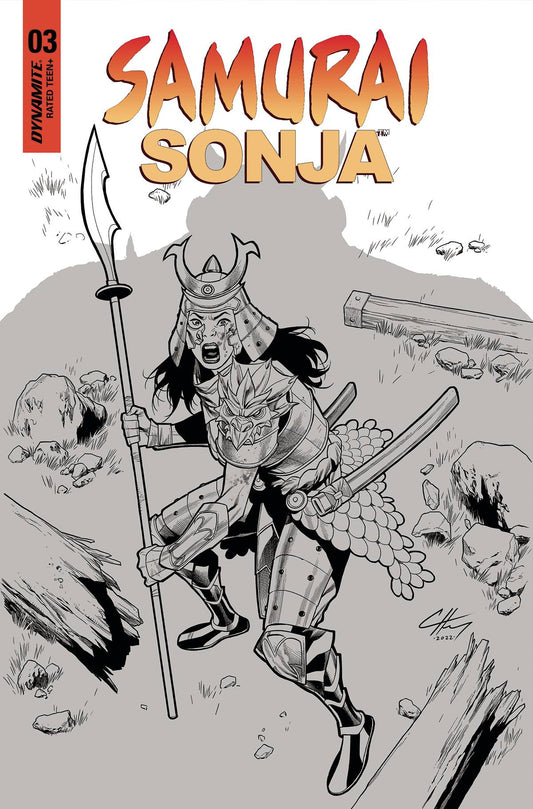 Samurai Sonja #3 N 1:7 Foc Clayton Henry B&W Variant (08/24/2022) Dynamite