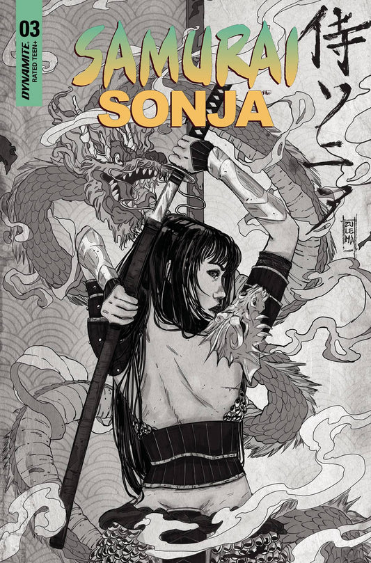 Samurai Sonja #3 O 1:7 Foc Zulema Lavina B&W Variant (08/24/2022) Dynamite