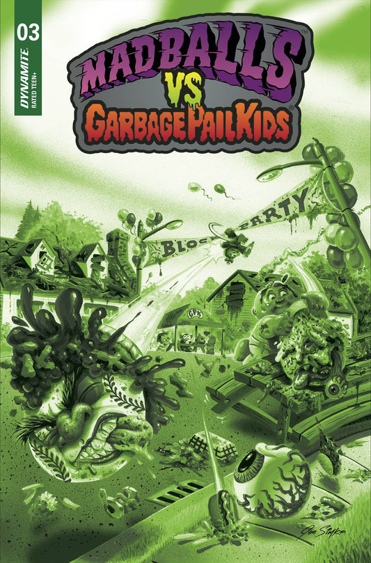 Madballs Vs Garbage Pail Kids #3 J 1:10 Joe Simko Slime Green FOC Variant (09/14/2022) Dynamite