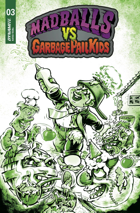 Madballs Vs Garbage Pail Kids #3 K 1:10 Jason Crosby Slime Green FOC Variant (09/14/2022) Dynamite