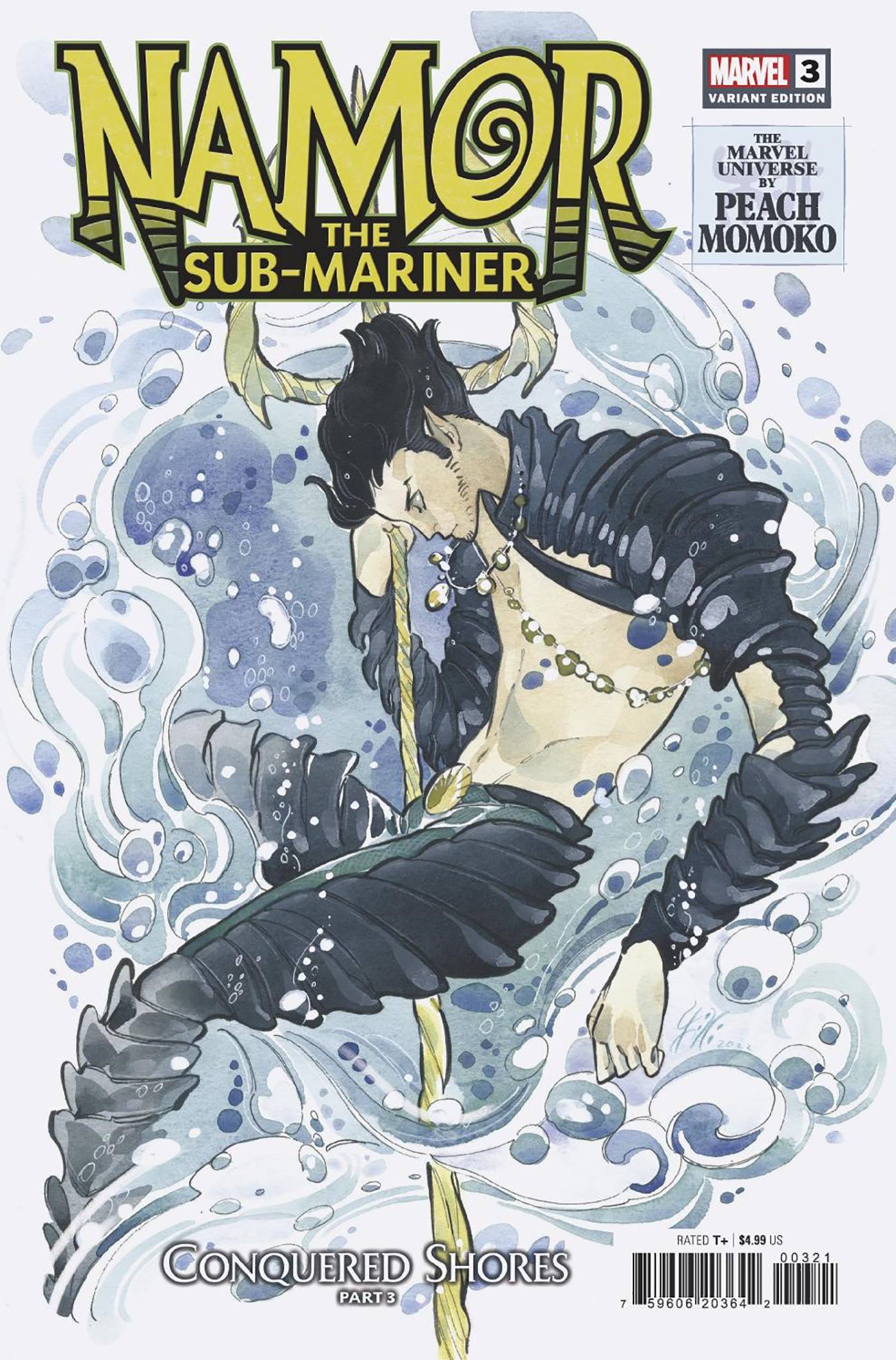 Namor The Sub-Mariner Conquered Shores #3 B Peach Momoko Variant (12/21/2022) Marvel