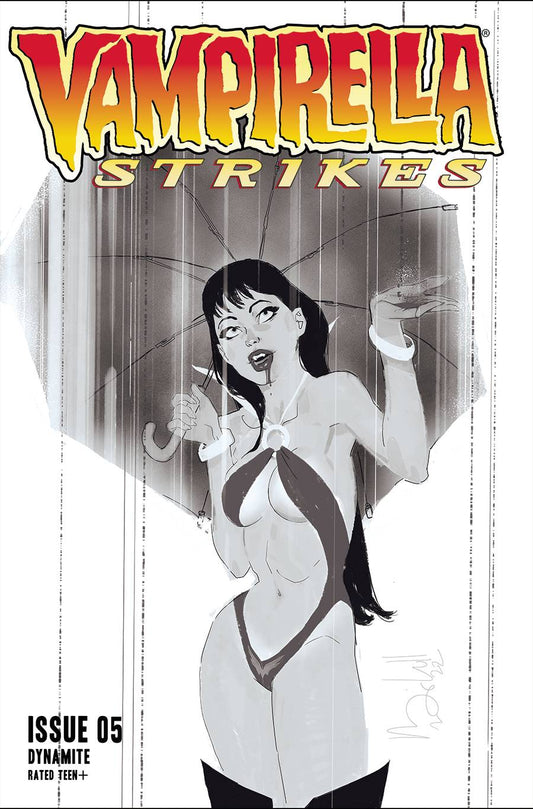 Vampirella Strikes #5 O 1:7 Ben Caldwell B&W FOC Variant (09/21/2022) Dynamite