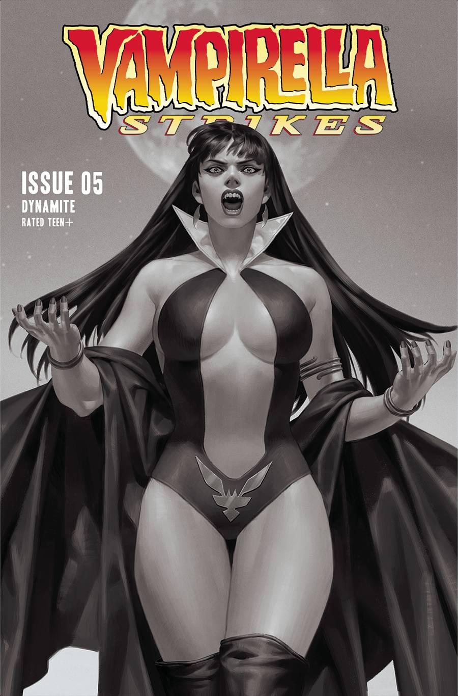 Vampirella Strikes #5 Q 1:10 Jung Geun Yoon B&W FOC Variant (09/21/2022) Dynamite