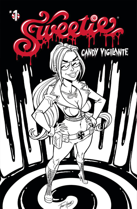 Sweetie Candy Vigilante #1 I 1:10 Josh Howard B&W FOC Variant (Mr) (10/05/2022) Dynamite