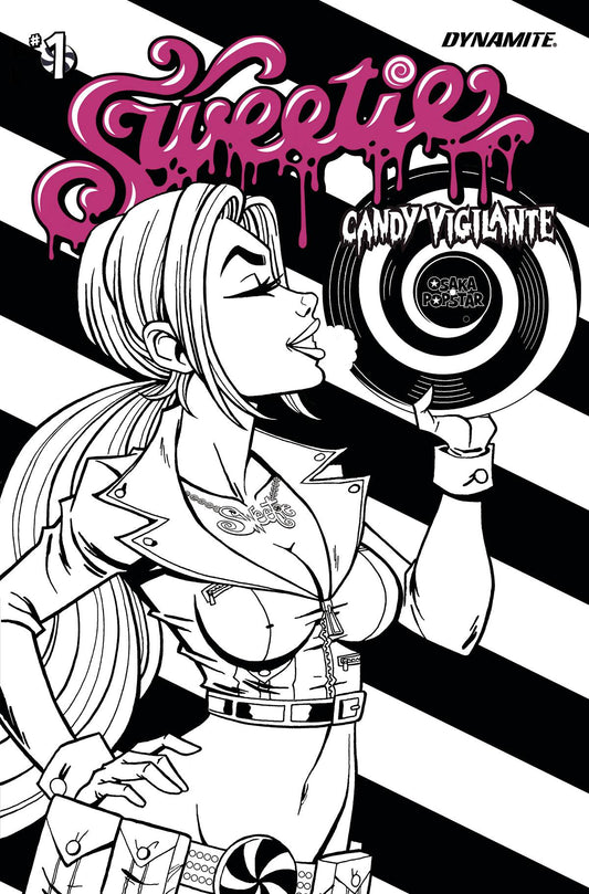 Sweetie Candy Vigilante #1 J 1:10 Josh Howard Popstar B&W FOC Variant (Mr) (10/05/2022) Dynamite