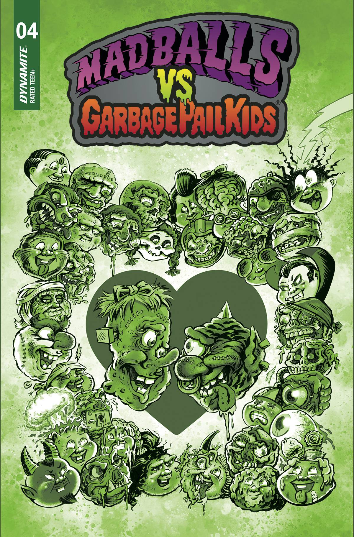 Madballs Vs Garbage Pail Kids #4 K 1:10 Jason Crosby Slime Green FOC Variant (10/19/2022) Dynamite