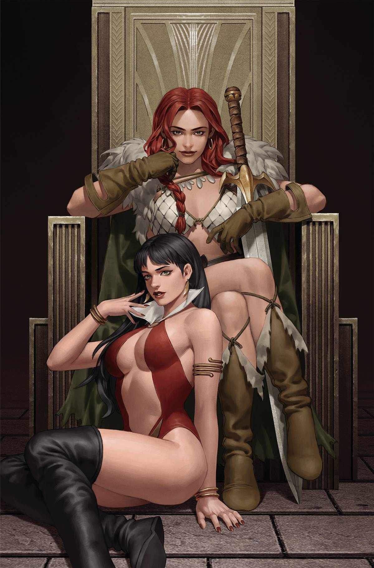 Vampirella Vs Red Sonja #3 I 1:25 Jung Geun Yoon Virgin Variant (01/04/2023) Dynamite