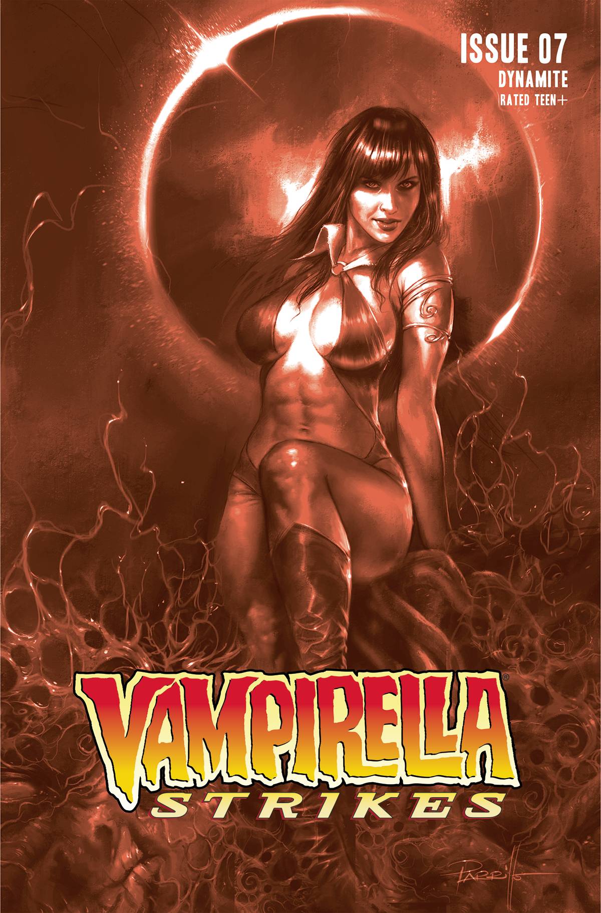 Vampirella Strikes #7 N 1:7 Foc Lucio Parrillo Tint Variant (11/23/2022) Dynamite