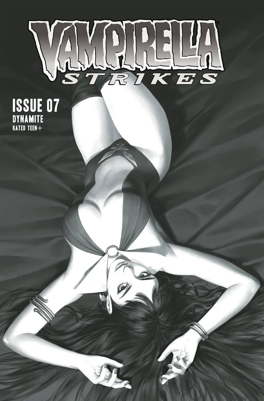 Vampirella Strikes #7 Q 1:10 Foc Jung Geun Yoon B&W Variant (11/23/2022) Dynamite