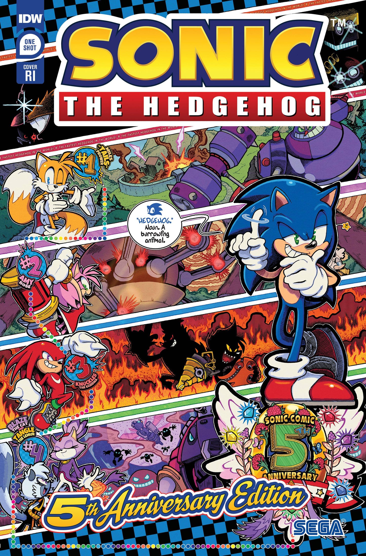 Sonic The Hedgehog #1 5Th Annv Ed G 1:50 Hughes (04/05/2023) IDW