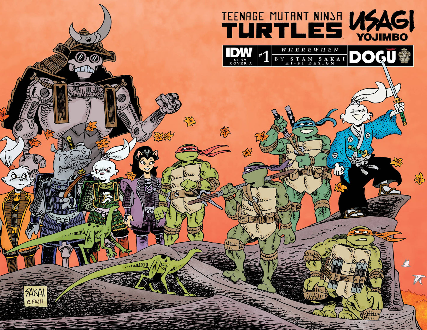 Teenage Mutant Ninja Turtles TMNT Usagi Yojimbo Wherewhen #1 A Sakai (04/12/2023) IDW