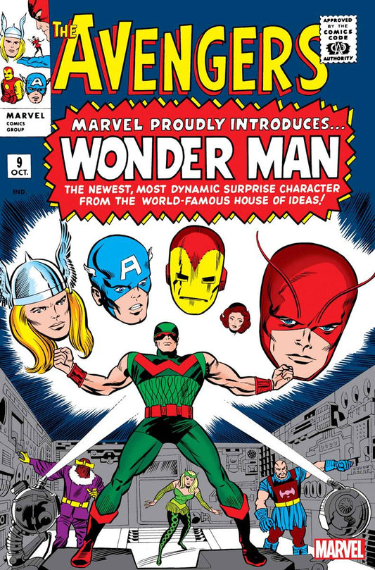 Avengers #9 Facsimile Edition 1st Wonder Man Jack Kirby Stan Lee (03/22/2023) Marvel