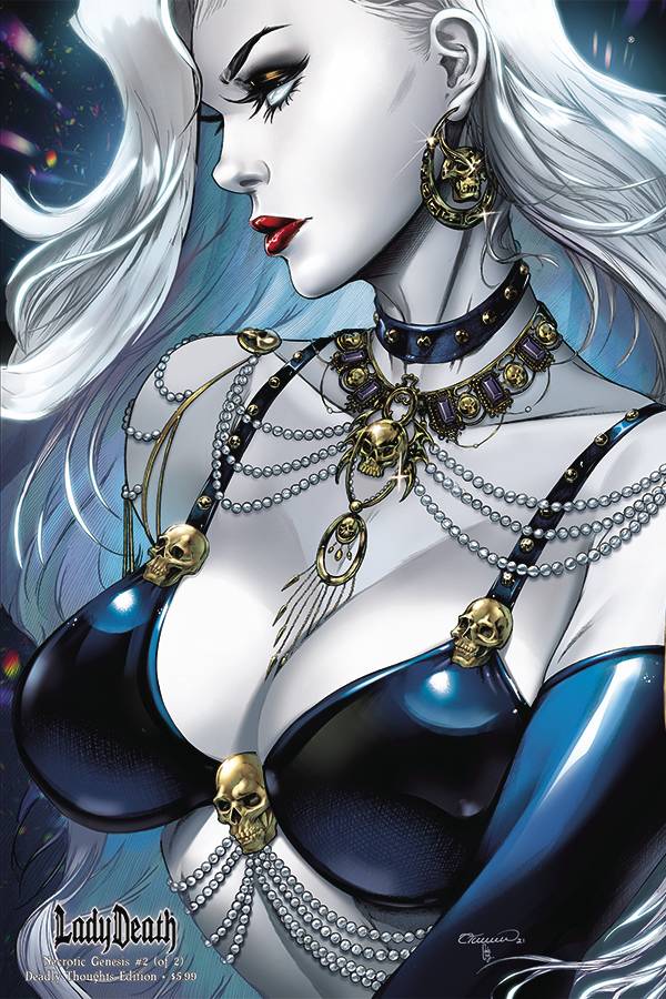 Lady Death Necrotic Genesis #2 (Of 2) B Collette Turner Deadly Thoughts GGA Variant (03/29/2023) Coffin