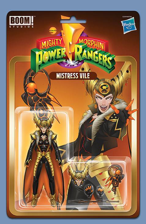 Mighty Morphin Power Rangers #106 C 1:10 Bon Bernardo Action Figure Variant (03/22/2023) Boom