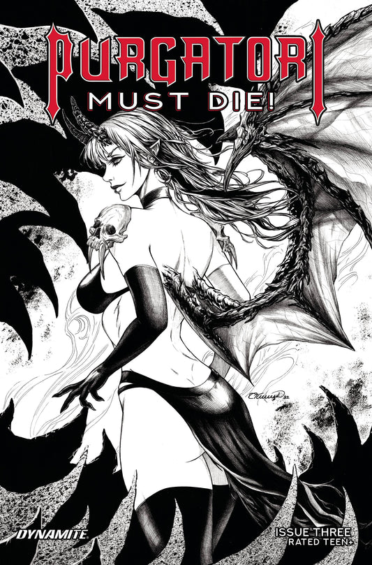 Purgatori Must Die #3 F 1:5 Collette Turner B&W Variant (03/01/2023) Dynamite