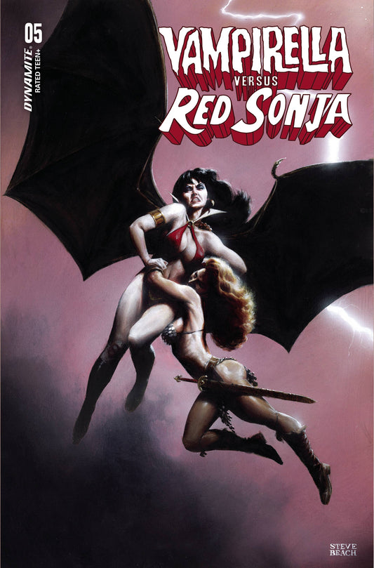 Vampirella Vs Red Sonja #5 C Steve Beach GGA Variant (03/08/2023) Dynamite
