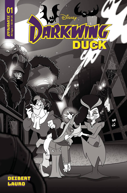 Darkwing Duck #1 Zi 1:10 Foc Trish Forstner B&W Variant (01/25/2023) Dynamite