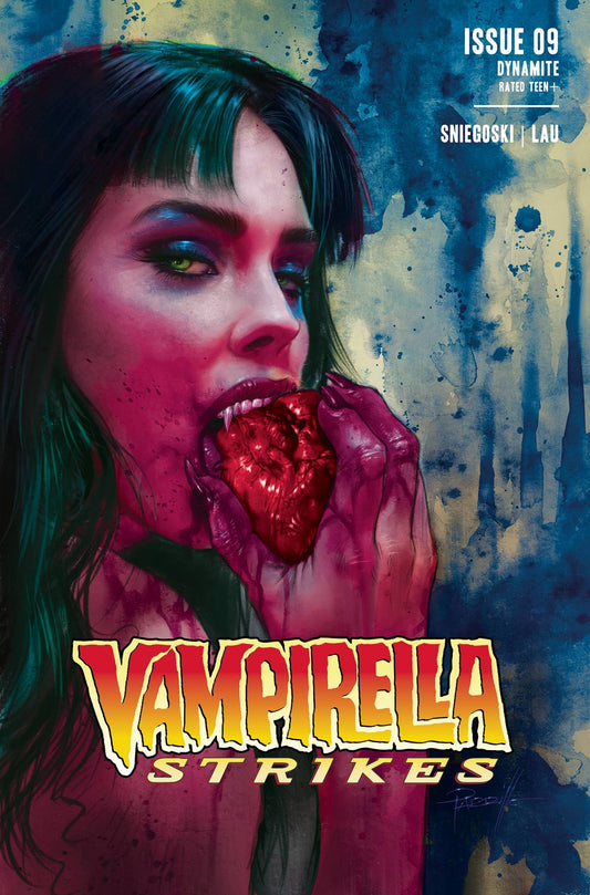 Vampirella Strikes #9 M Foc Lucio Parrillo Ultraviolet Variant (01/18/2023) Dynamite