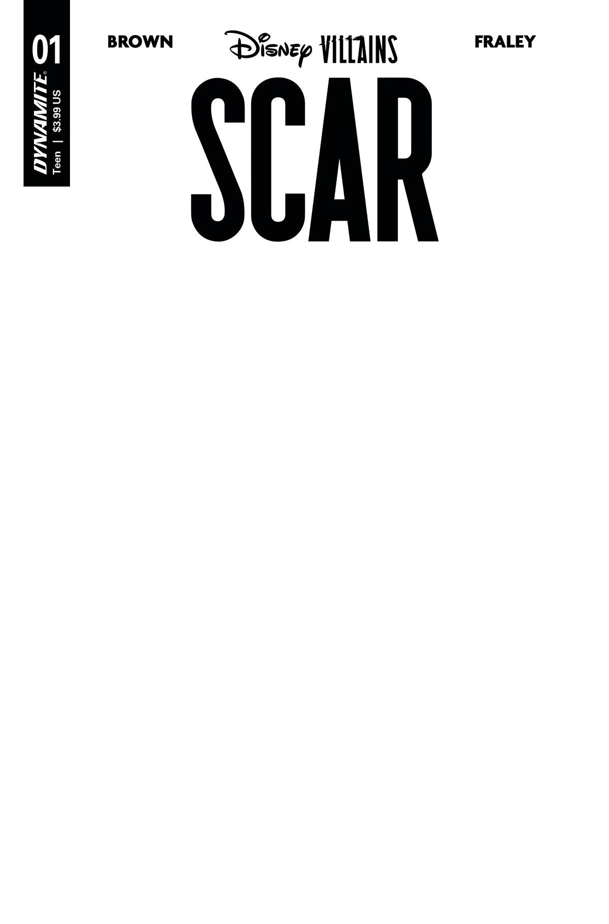 Disney Villains Scar #1 F Blank Authentix Variant (04/05/2023) Dynamite