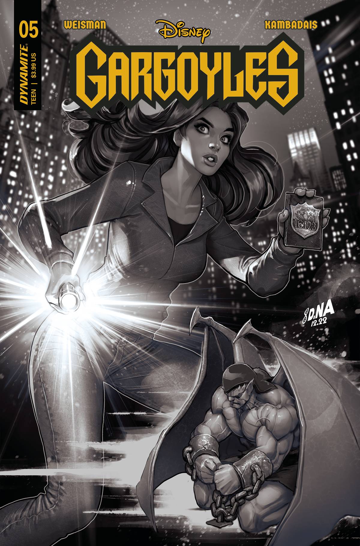 Gargoyles #5 I 1:15 David Nakayama B&W Variant (04/19/2023) Dynamite