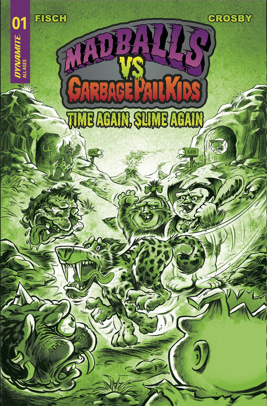 Madballs Vs Garbage Pail Kids Slime Again #1 P 1:10 Jason Crosby Slime Green Variant (02/08/2023) Dynamite