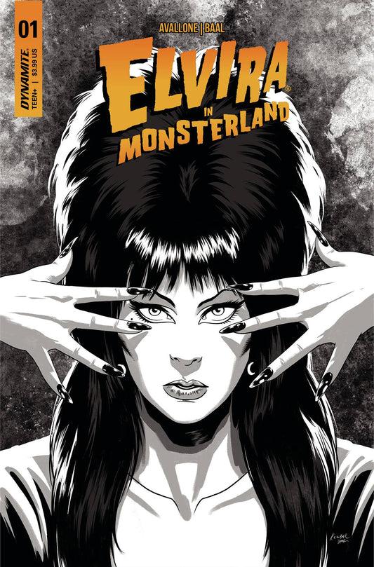 Elvira In Monsterland #1 F 1:10 Kewber Baal B&W Variant (05/17/2023) Dynamite