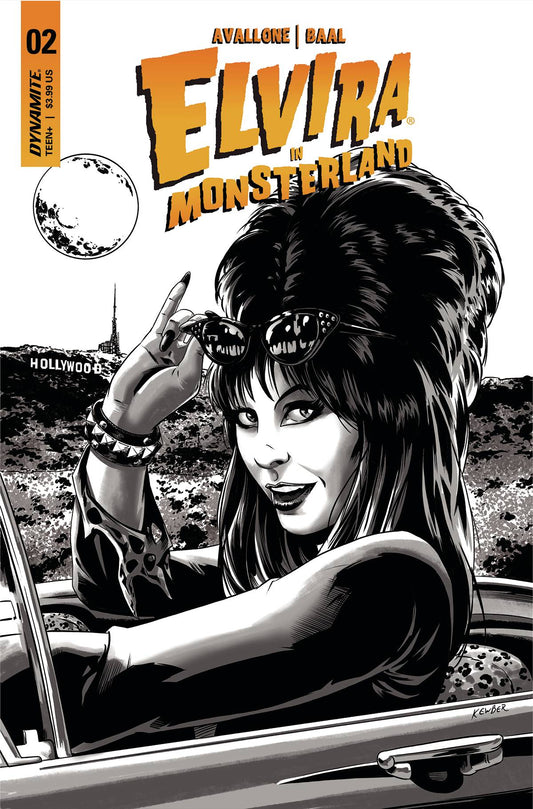 Elvira In Monsterland #2 E 1:10 Baal B&W Variant (06/28/2023) Dynamite