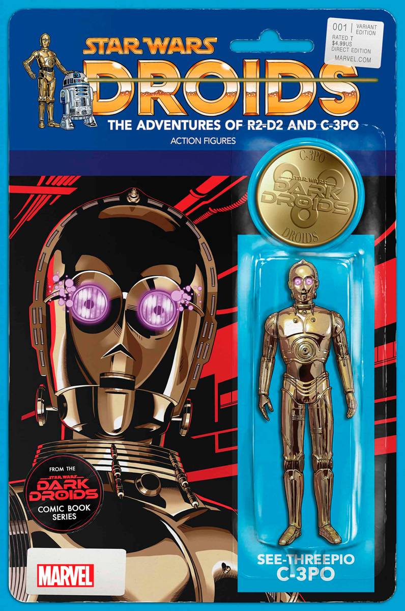 Star Wars Dark Droids #1 John Tyler Christopher C-3PO Action Figure Variant (08/02/2023) Marvel
