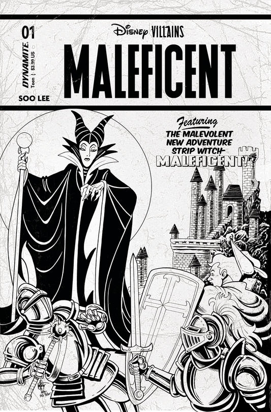 Disney Villains Maleficent #1 Z 1:7 Foc Ken Haeser Bw Variant (05/17/2023) Dynamite