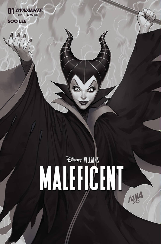 Disney Villains Maleficent #1 ZE 1:10 Foc David Nakayama BW Variant (05/17/2023) Dynamite