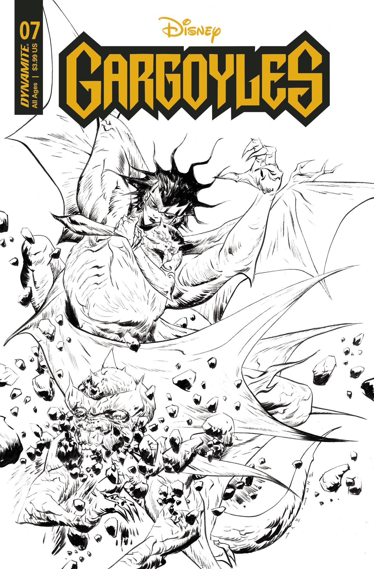 Gargoyles #7 V 1:10 Foc Jae Lee Line Art Variant (06/28/2023) Dynamite