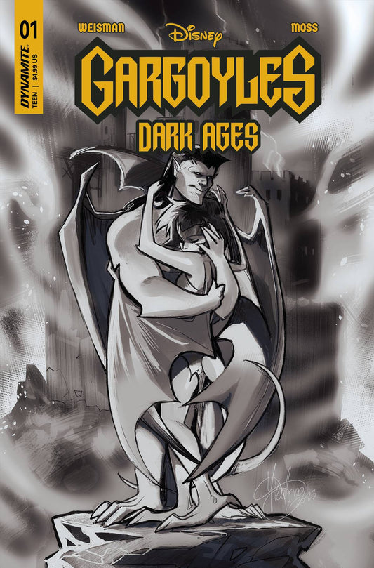 Gargoyles Dark Ages #1 Za 1:7 Foc Mirka Andolfo B&W Variant (07/05/2023) Dynamite