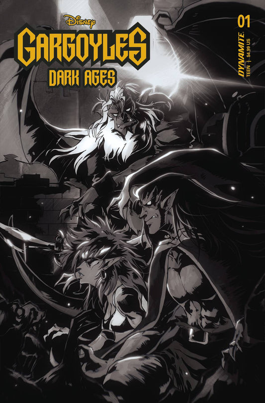 Gargoyles Dark Ages #1 Zb 1:7 Foc Kenya Danino B&W Variant (07/05/2023) Dynamite