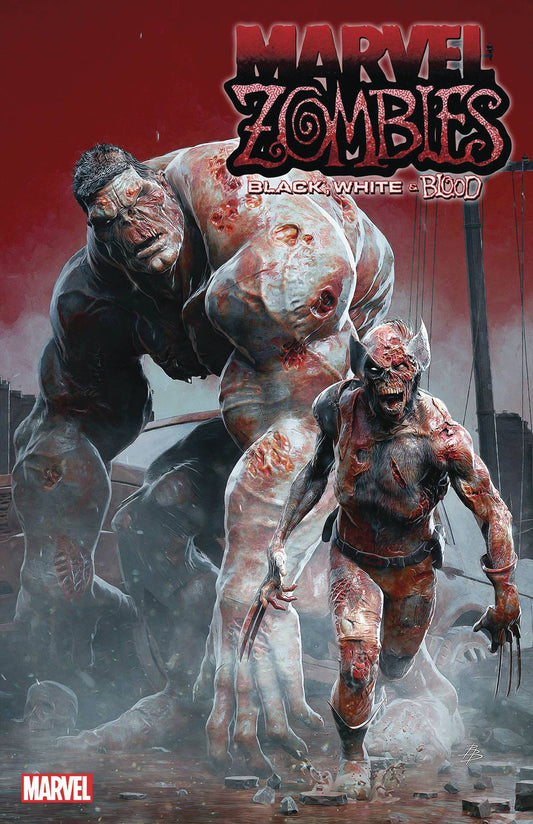 Marvel Zombies Black White Blood #1 B Bjorn Barends Variant (10/25/2023) Marvel