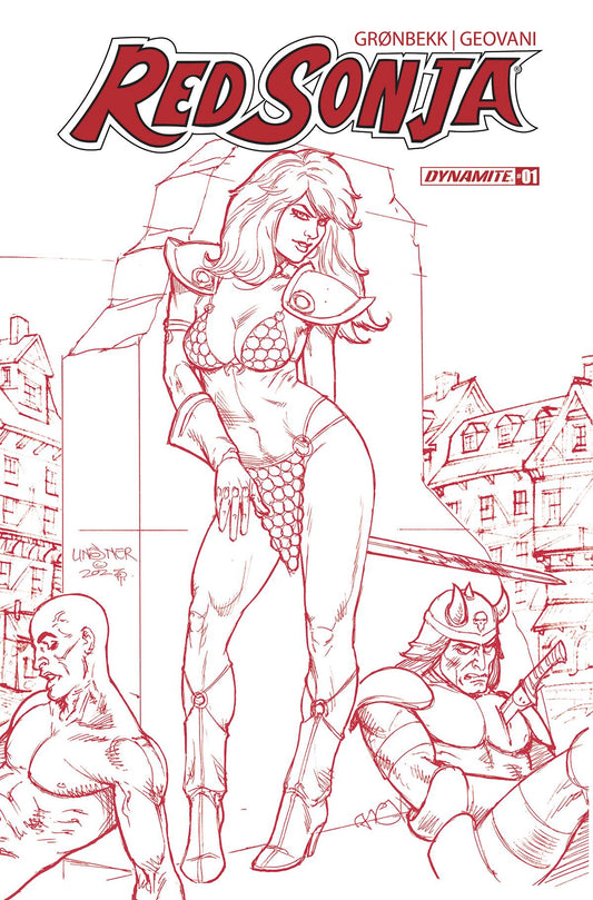 Red Sonja 2023 #1 Zs 1:10 Foc Joseph Michael Linsner Red Line A (07/19/2023) Dynamite