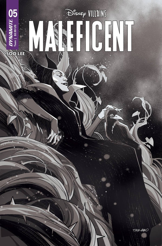 Disney Villains Maleficent #5 S 1:7 Foc Erica Durso B&W Variant (09/27/2023) Dynamite