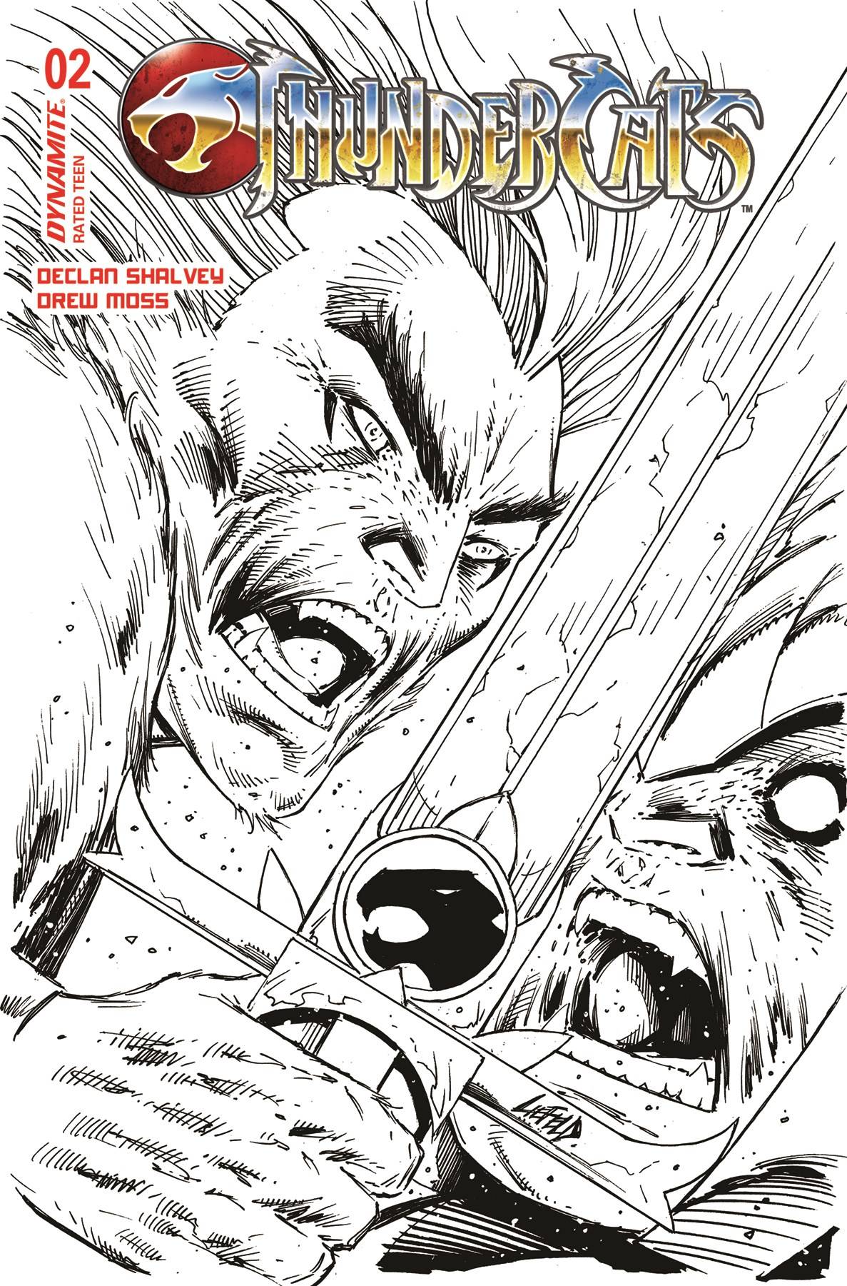 Thundercats #2 Zb 1:10 Foc Rob Rob Liefeld B&W Variant (03/13/2024) Dynamite