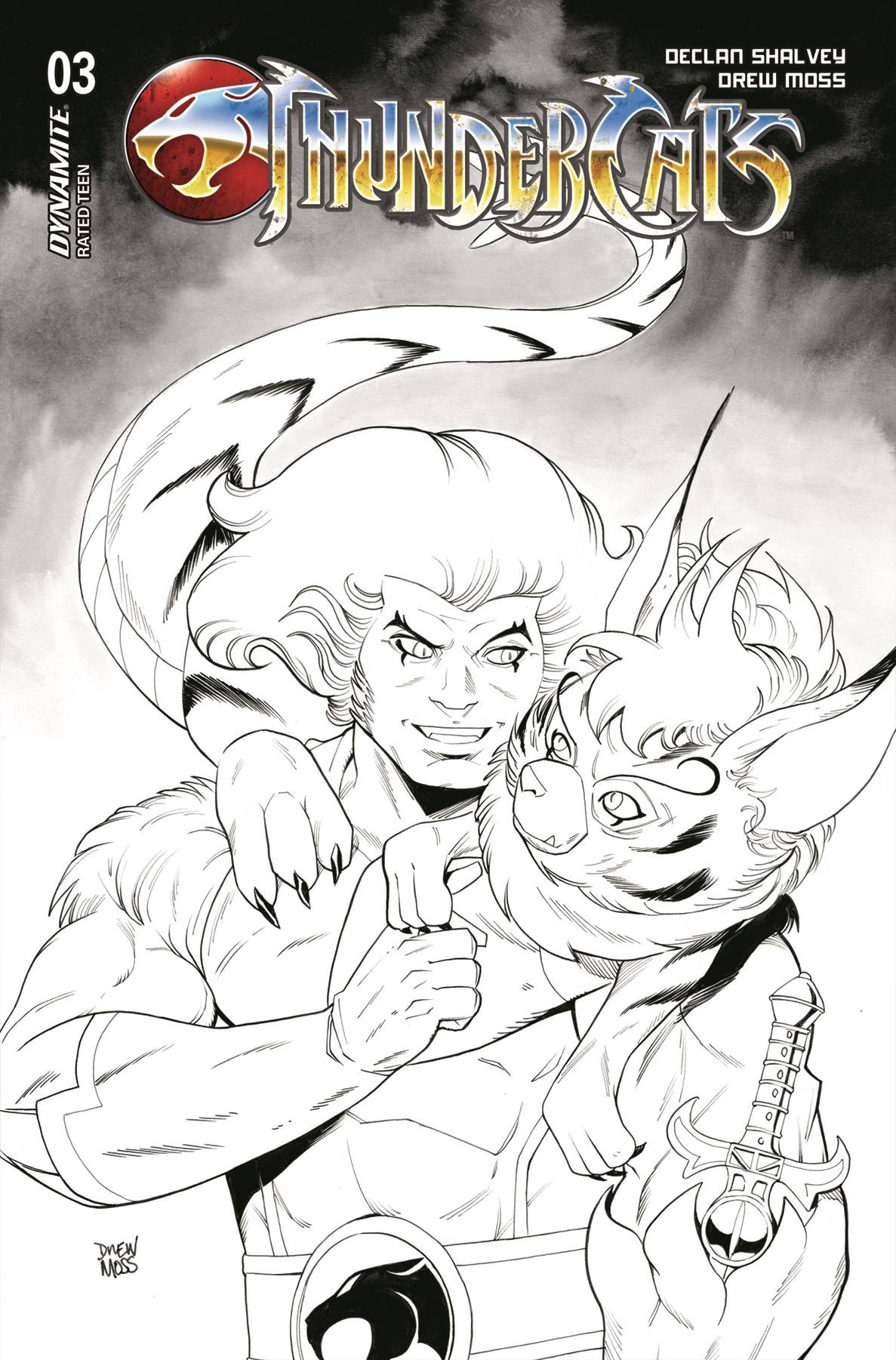 Thundercats #3 Z 1:10 Drew Moss Snarf B&W Variant (04/10/2024) Dynamite