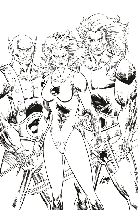 Thundercats #3 Za 1:11 Rob Liefeld B&W Virgin Variant (04/10/2024) Dynamite