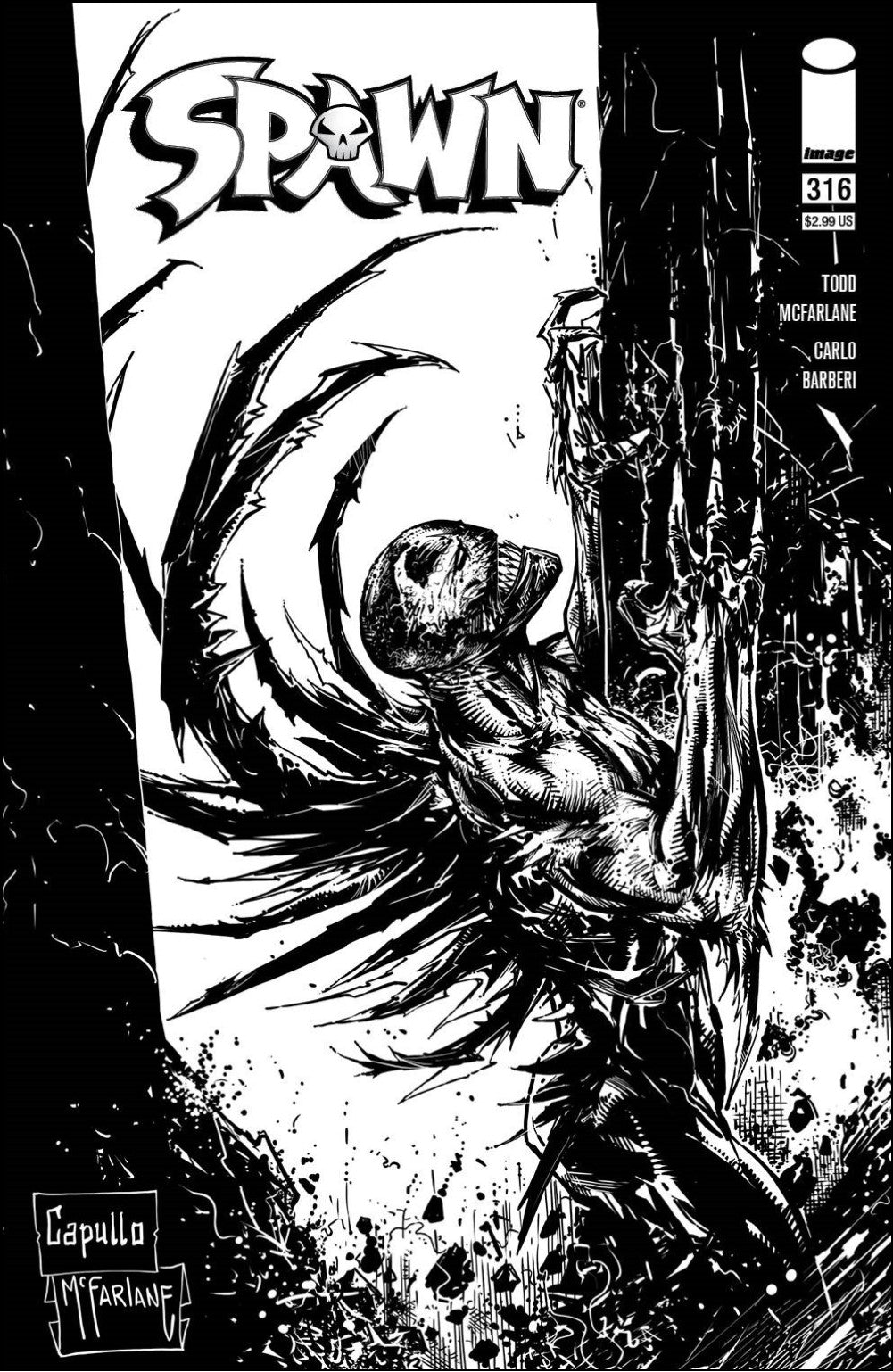 Spawn #316 1:5 Todd Mcfarlane Sketch Variant (03/31/2021) Image