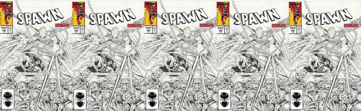 SPAWN #299 C B&W Todd MCFARLANE Variant Amazing Spider-Man 299 Homage (07/31/2019) IMAGE
