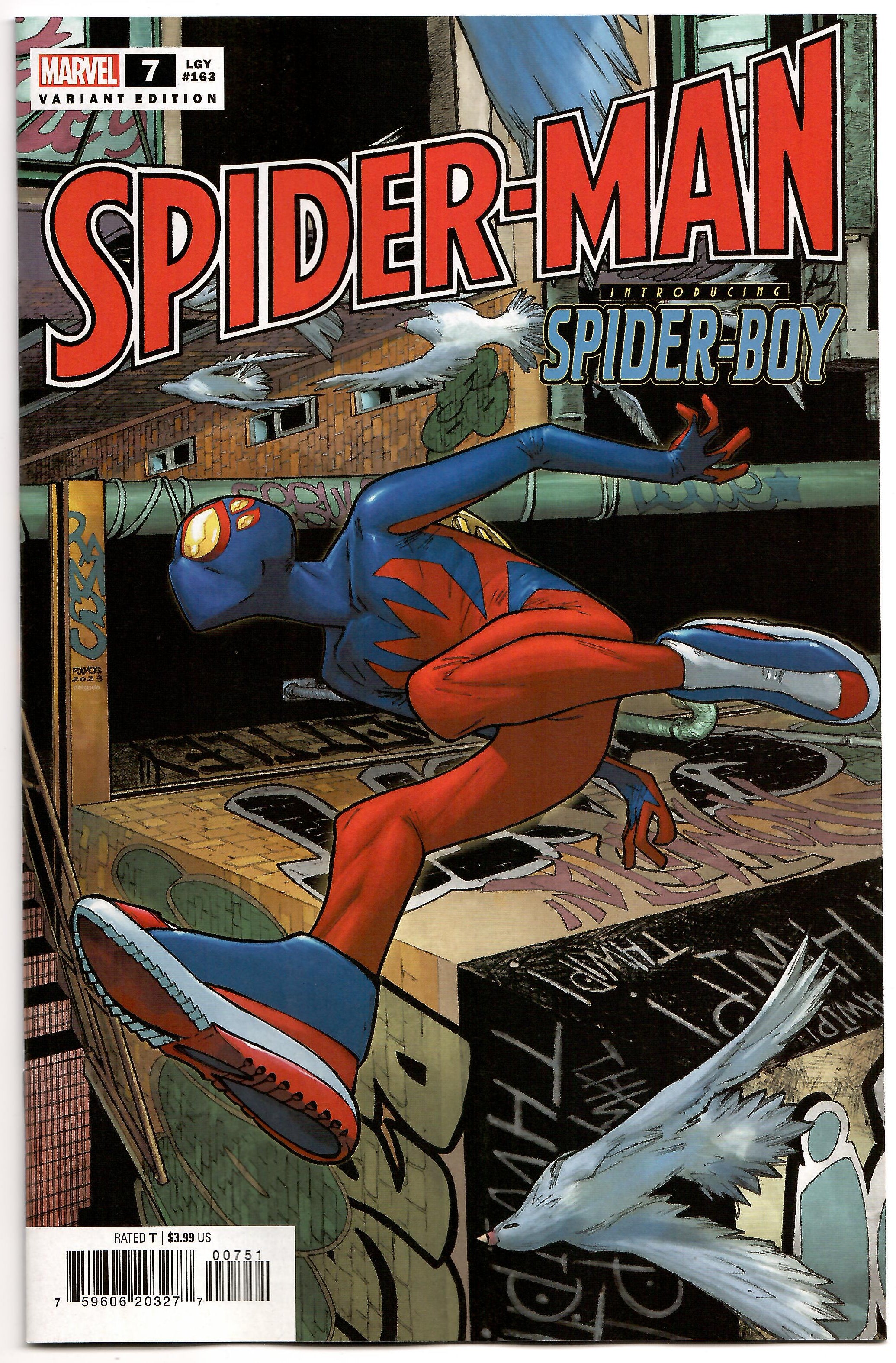 Spider-Man #7 D Humberto Ramos Top Secret Spoiler Spider-Boy CGC 9.8  Variant (04/05/2023) Marvel