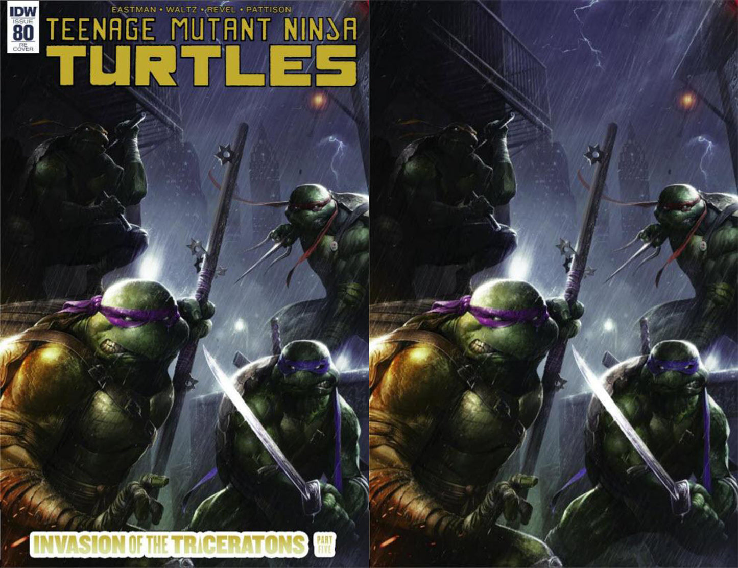 Teenage Mutant Ninja Turtles 80 TMNT Francesco Mattina Variant IDW 2018