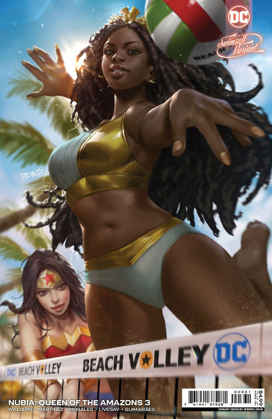 Nubia Queen Of The Amazons #3 (Of 4) C Derrick Chew Swimsuit Bikini Volleyball Variant GGA (08/09/2022) Dc